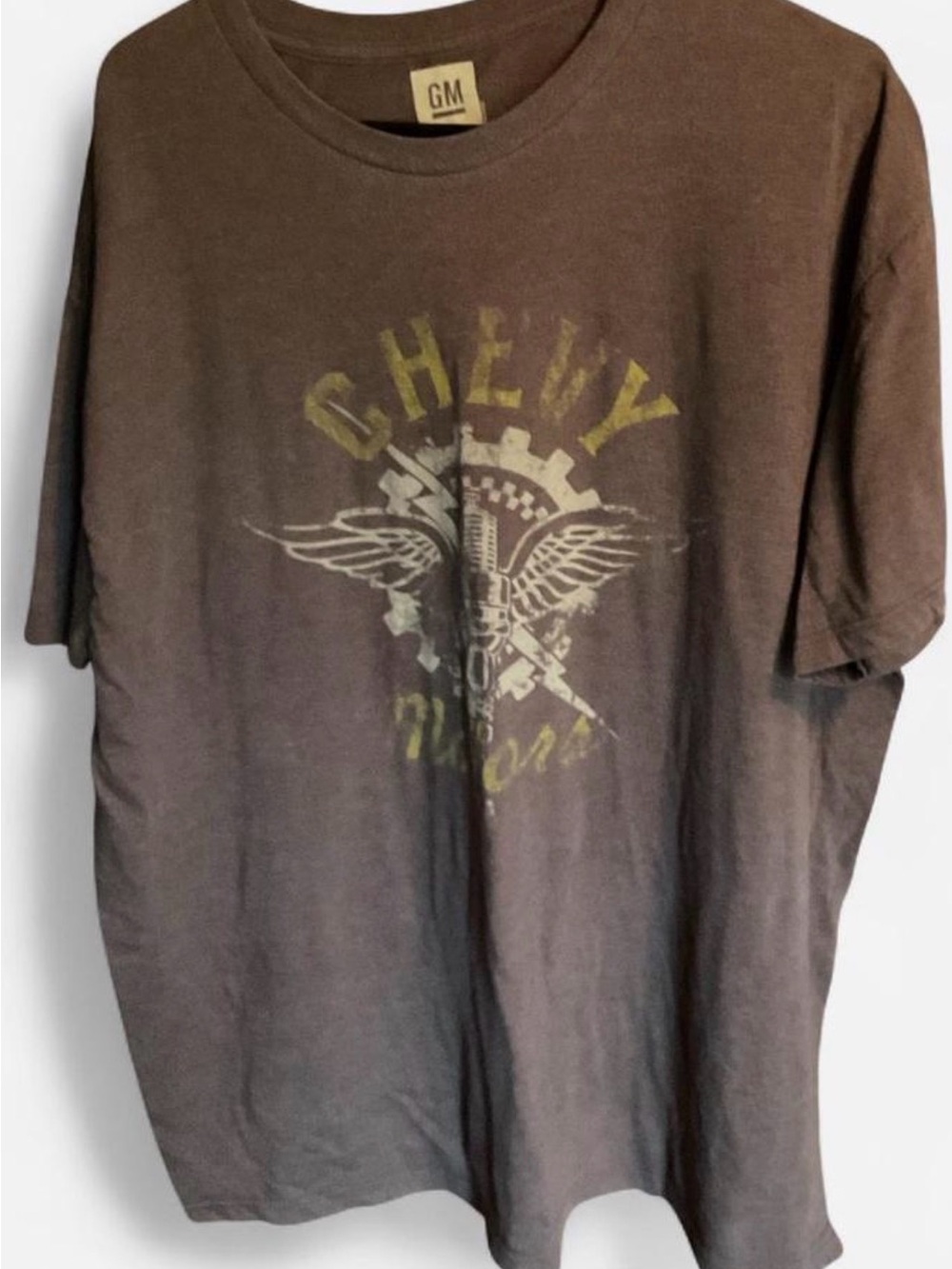 VTG Chevy Motors Graphic Tee Brown 2XL Car Guy Streetwear